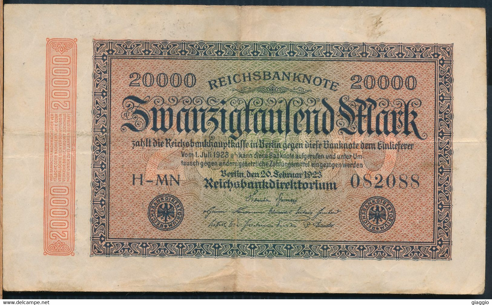 °°° GERMANY - 20000 MARK 1923 °°° - 20.000 Mark