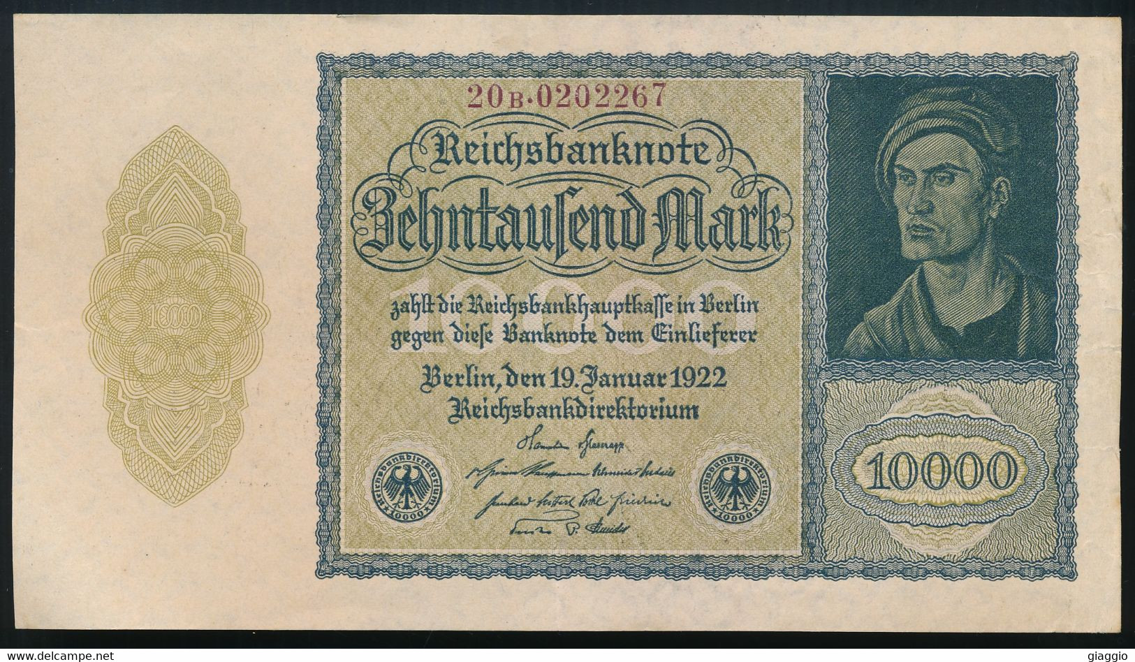 °°° GERMANY - 10000 MARK 1922 °°° - 10000 Mark