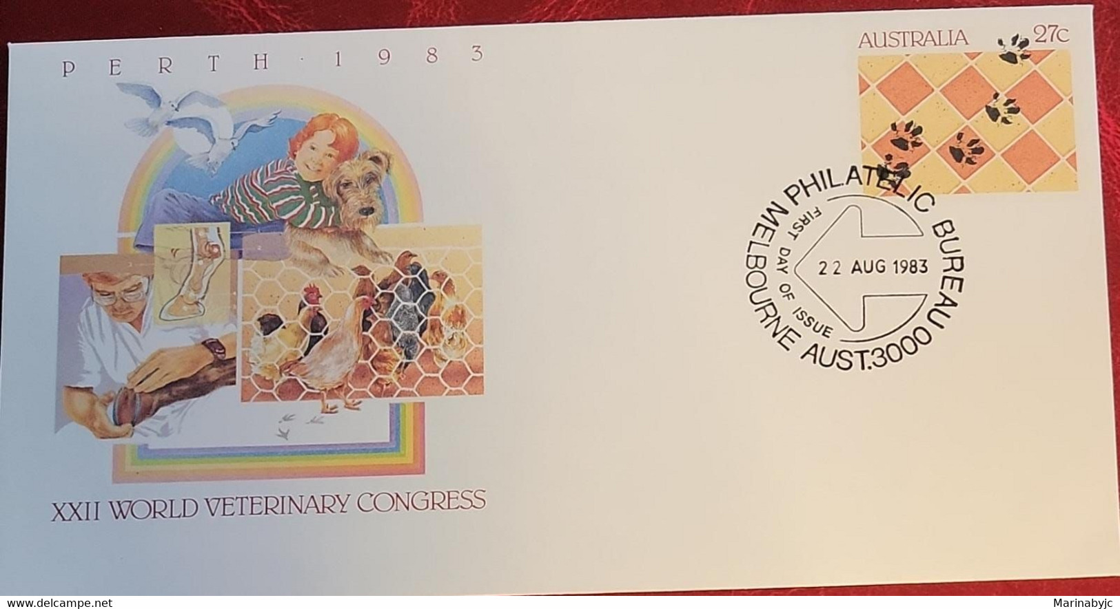 SP) 1983 AUSTRALIA, FDC, XXII WORLD VETERINARY CONGRESS, MELBOURNE, XF - Otros & Sin Clasificación