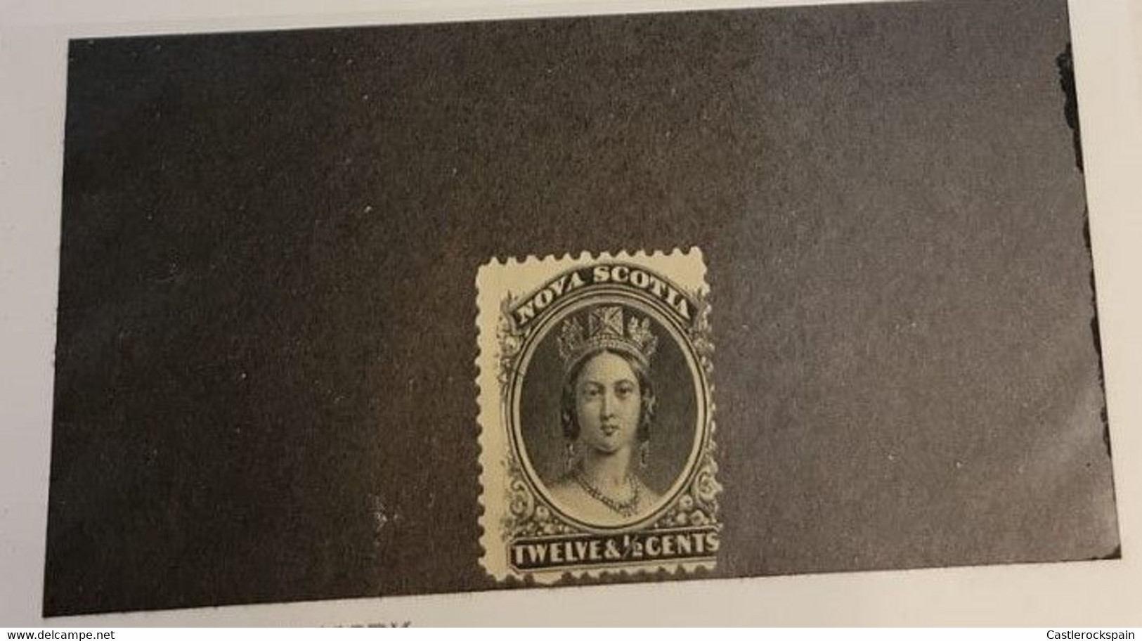 O) 1860 NOVA SCOTIA, BRITISH CROWN COLONY, CANADA, QUEEN VICTORIA SCT 12 1/2c Black, XF - Nuovi