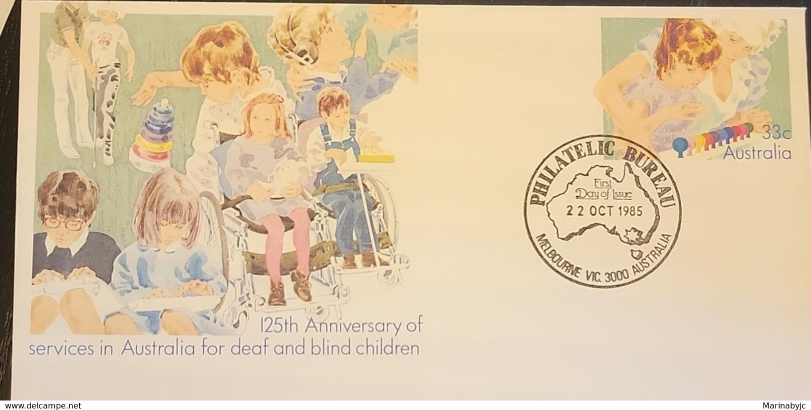 P) 1985 AUSTRALIA, SERVICE DEAF AND BLIND CHILDREN, POSTAL STATIONERY, 125TH ANNIVERSARY, MNH - Andere & Zonder Classificatie