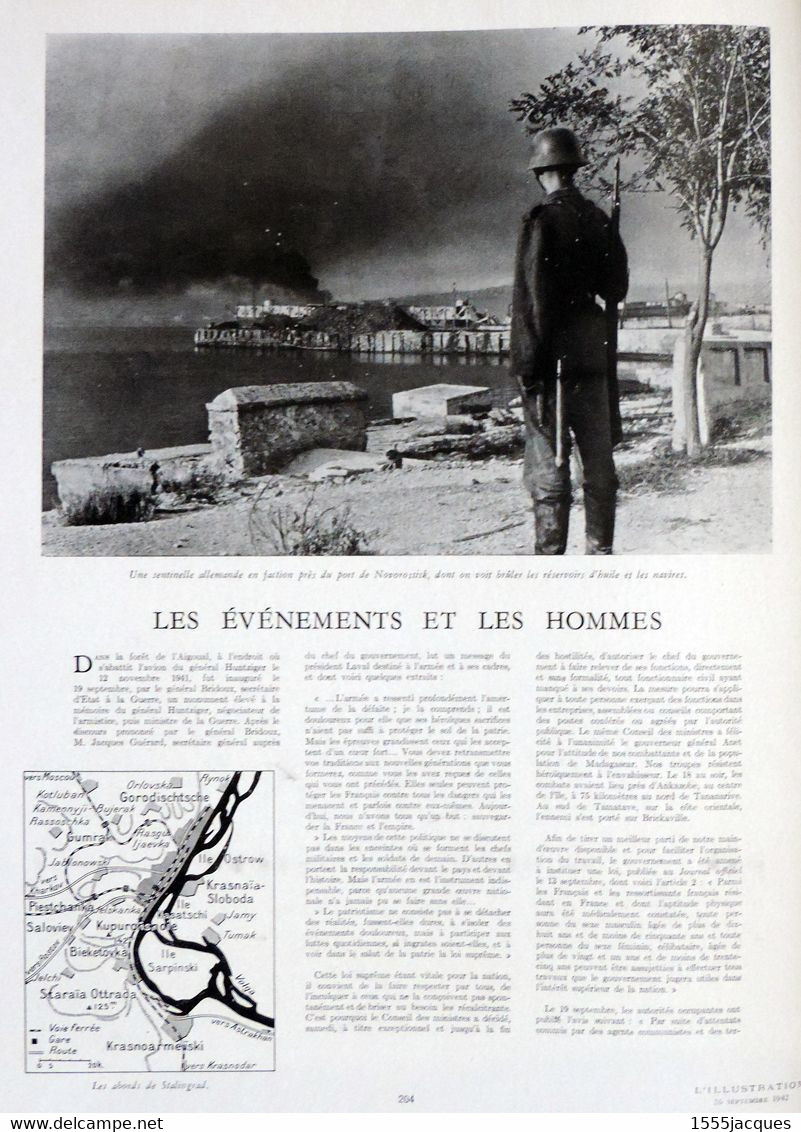 L'ILLUSTRATION N° 5194 26-09-1942 VOUVRAY TOURAINE EL ALAMEIN ELBROUZ MARSEILLE VIEUX-PORT ANDORRE FAUST - L'Illustration