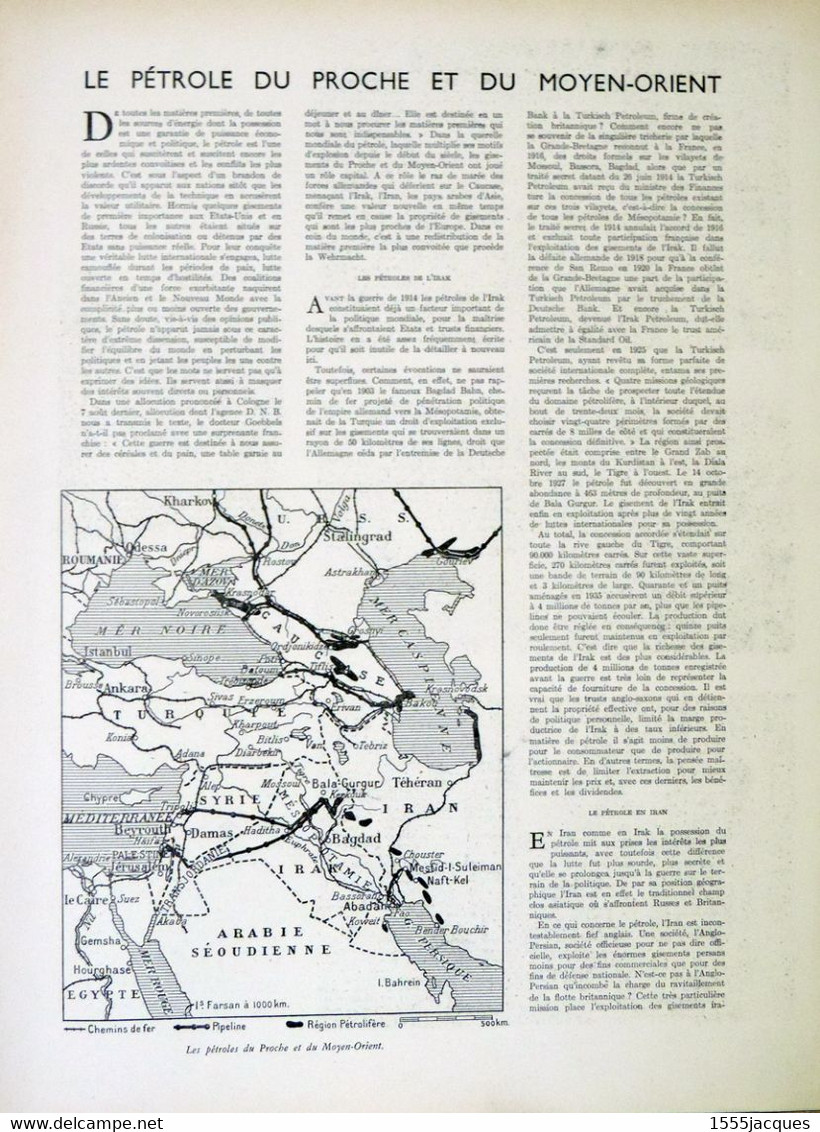 L'ILLUSTRATION N° 5194 26-09-1942 VOUVRAY TOURAINE EL ALAMEIN ELBROUZ MARSEILLE VIEUX-PORT ANDORRE FAUST