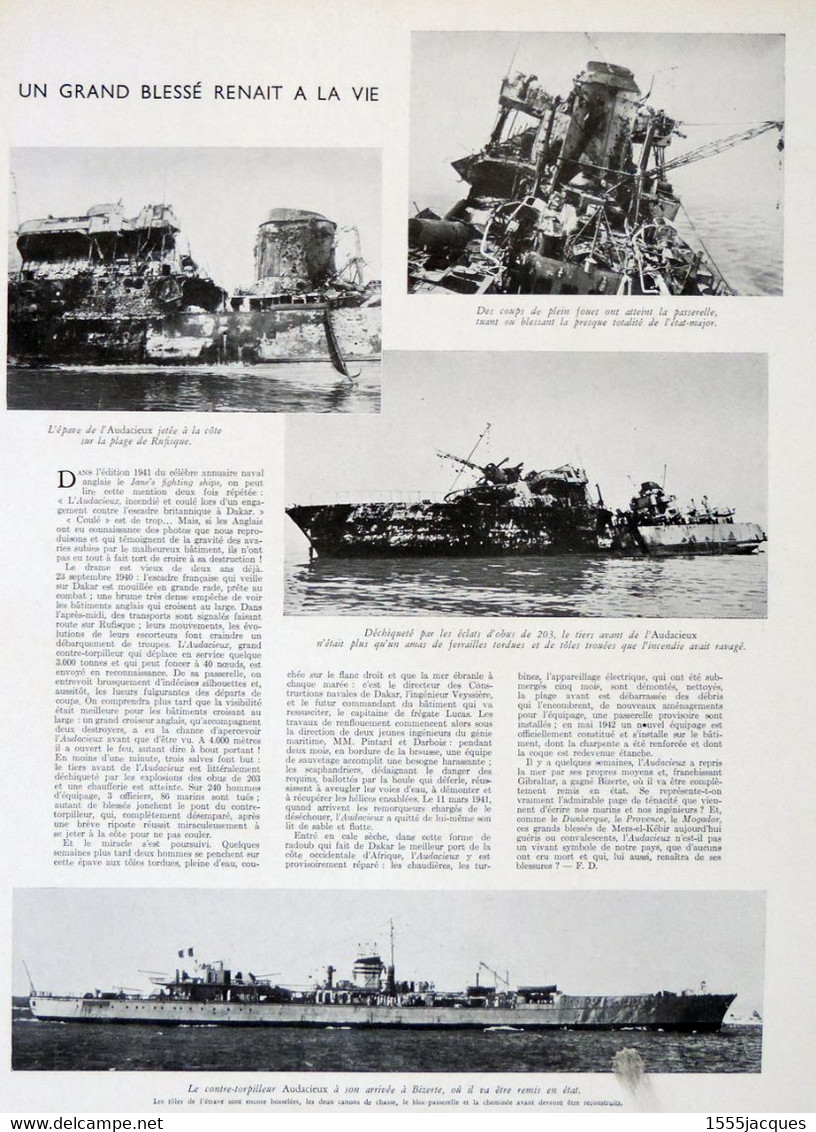 L'ILLUSTRATION N° 5196 10-10-1942 BLIDA STALINGRAD SOLOGNE LA MOTTE-BEUVRON AUBIGNY-SUR-NÈRE CONTRE-TORPILLEUR