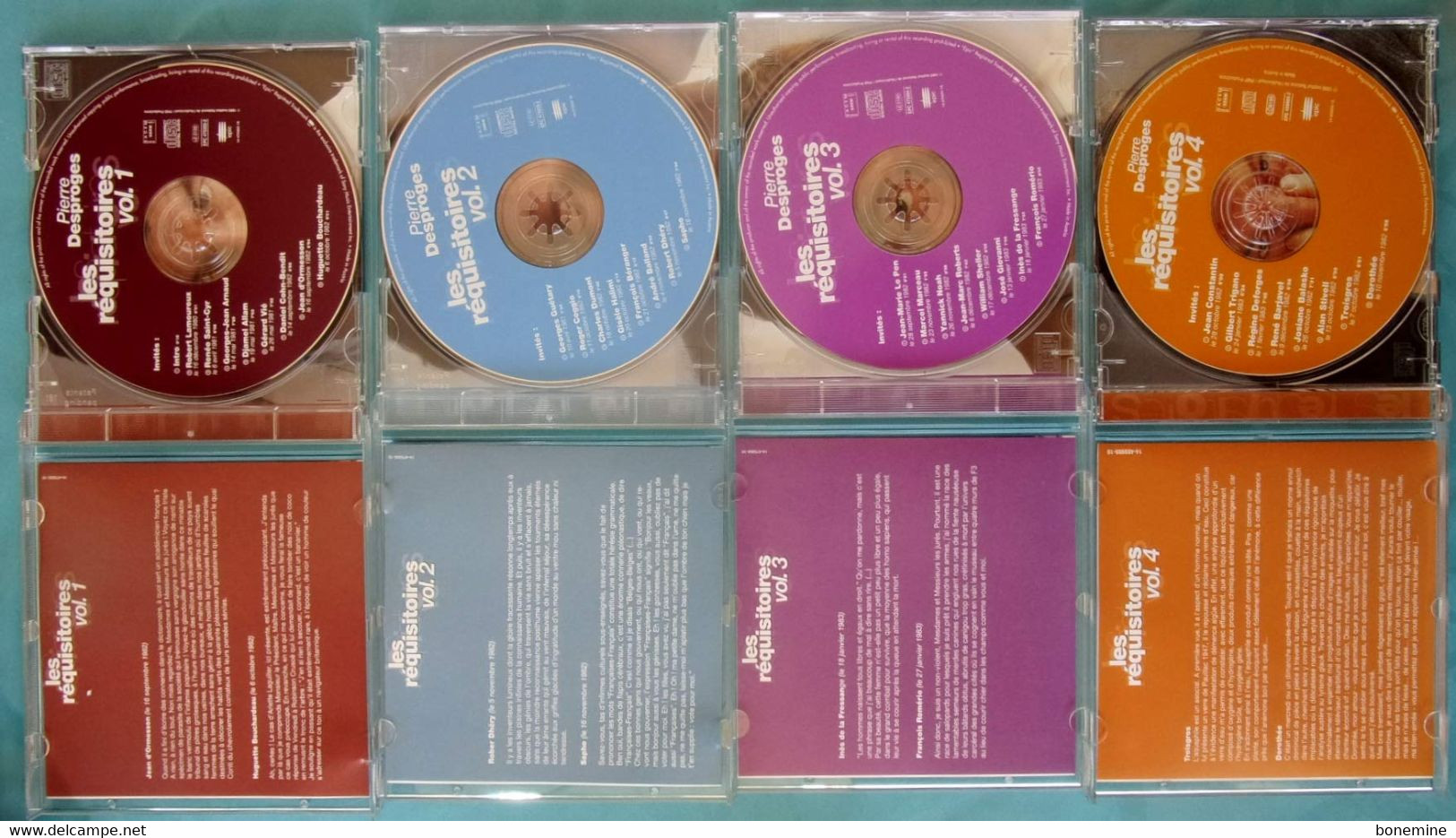 Requisitoires Tribunal Flagrants Délires Coffret Original 4 CD  1993 - Cómica