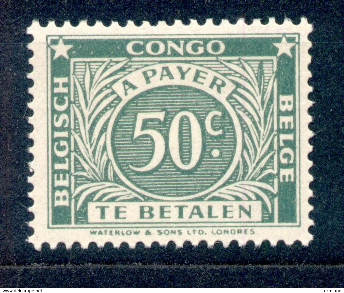 Belgisch Kongo 1943 - Michel Nr. 10 A * - Unused Stamps