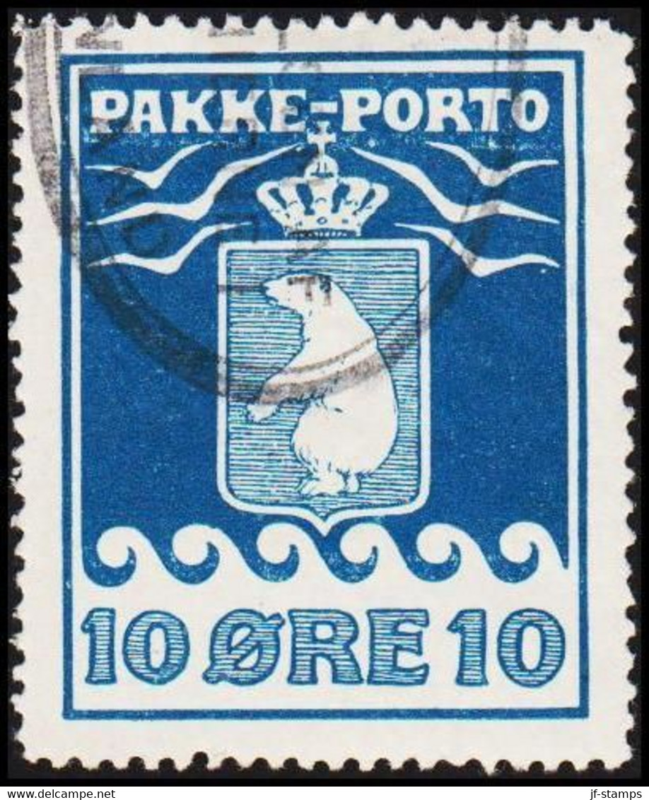 1905. PAKKE PORTO. 10 øre Blue. Thiele. Perf 12 ½.  (Michel 3) - JF514048 - Colis Postaux