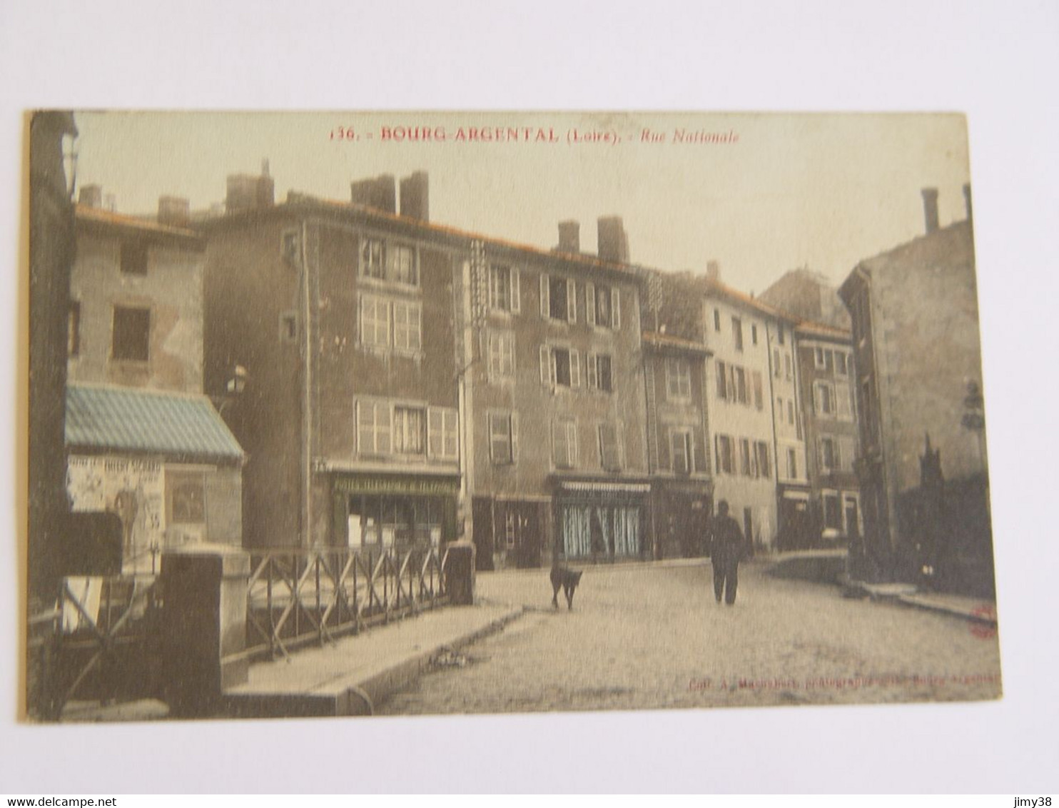 LOIRE-BOURG ARGENTAL-136-RUE NATIONALE ED A MACHABERT ANIMEE - Bourg Argental