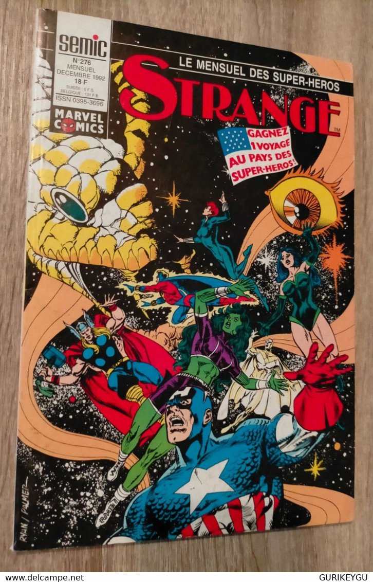 STRANGE  N° 276  Namor  IRON MAN L'araignée    LUG  05/12/1992 BE - Strange