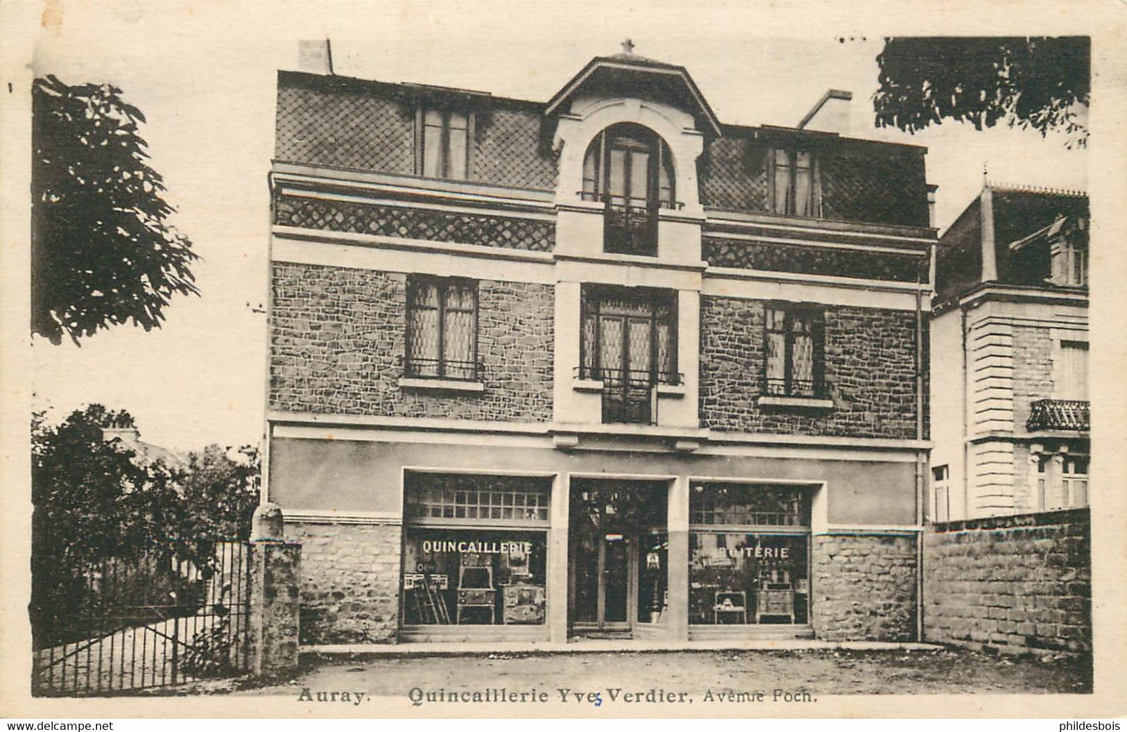 MORBIHAN  AURAY  Quincaillerie Yves VERDIER Avenue Foch - Auray