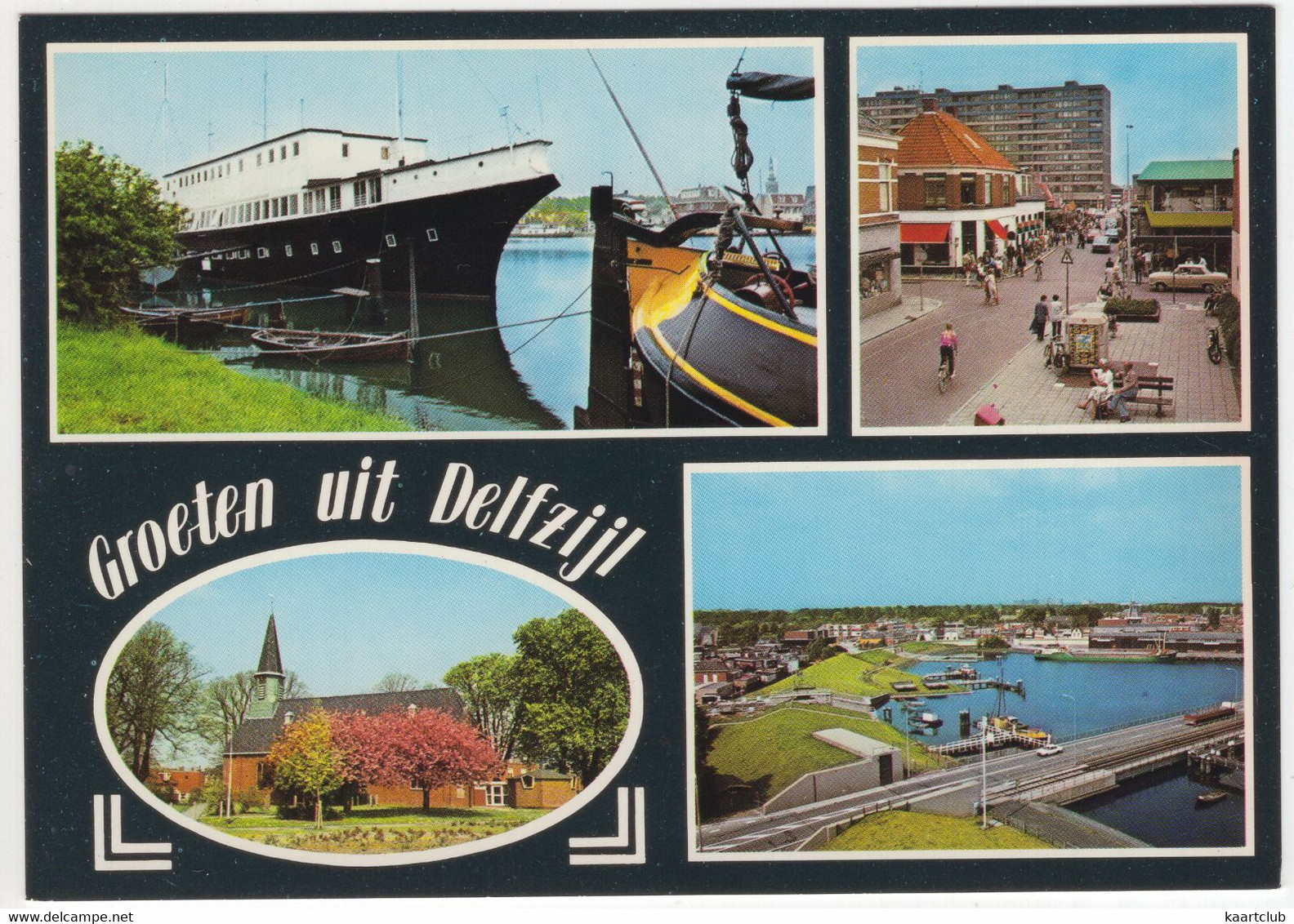 Groeten Uit Delfzijl - (Groningen, Nederland / Holland) - O.a. Internaat MS 'Abel Tasman', Centrum, Kerk - Nr. L 7166 - Delfzijl