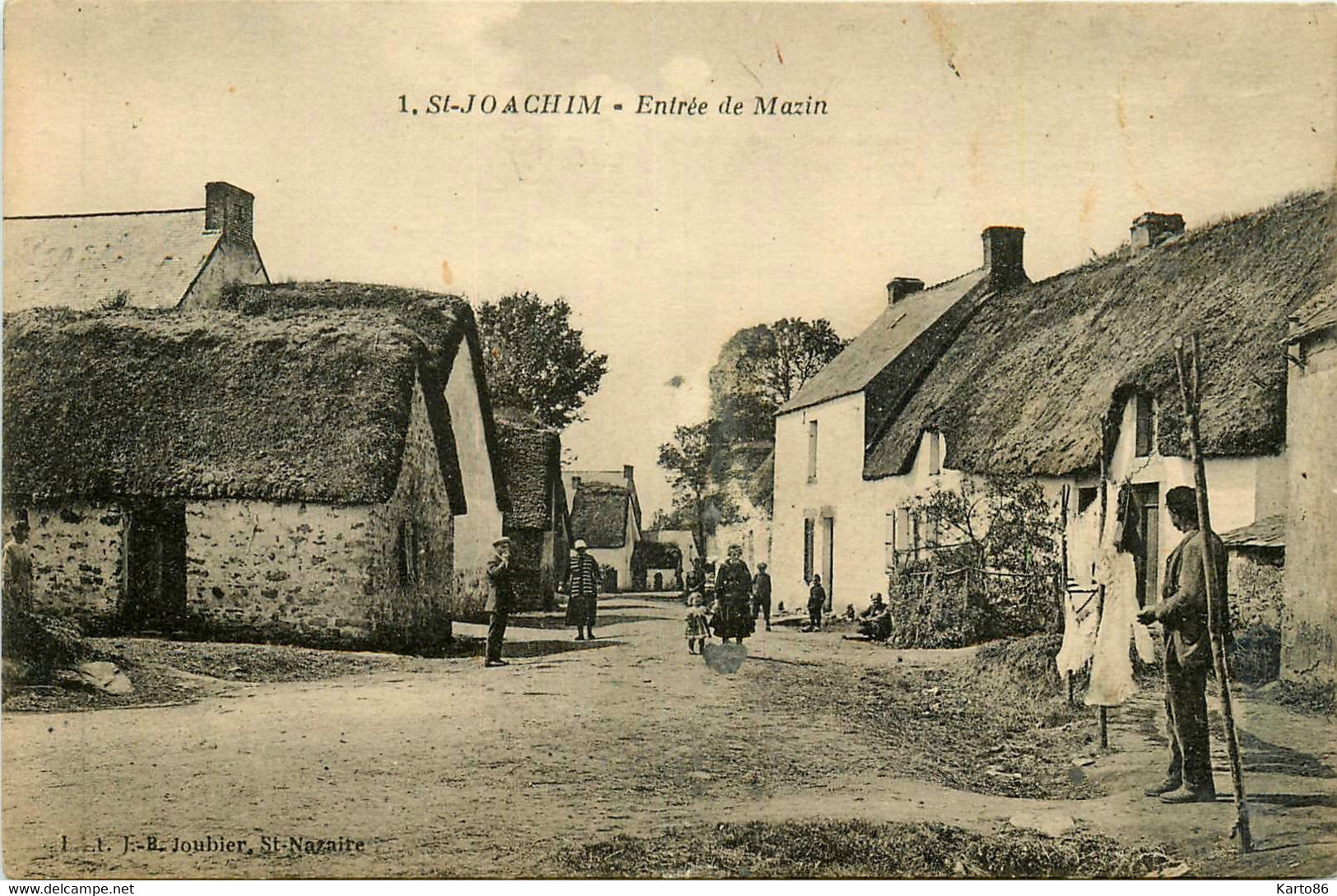 St Joachim * La Brière * Entrée Du Village Hameau De Mazin * Villageois - Saint-Joachim