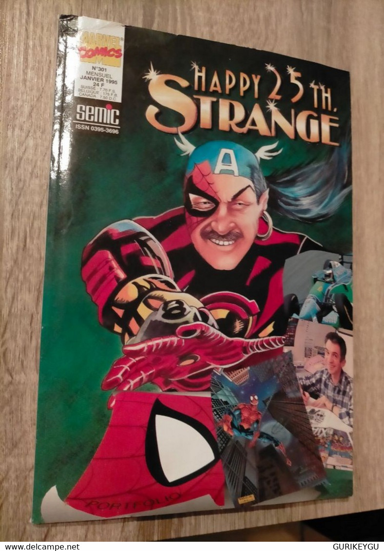 Très RARE STRANGE  N° 301 Avec Supplément  Le Poster Spiderman Calendrier Attaché Dedans 84cm X 50cm  LUG  05/01/1995 - Strange