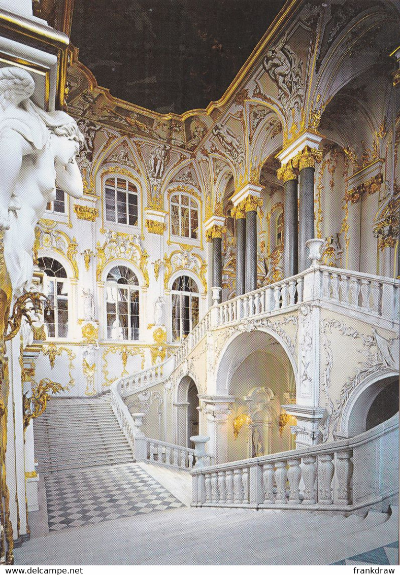 Postcard - The Hermitage, Halls And Galleries No. 8 - The Jordan Staircase - VG - Sin Clasificación