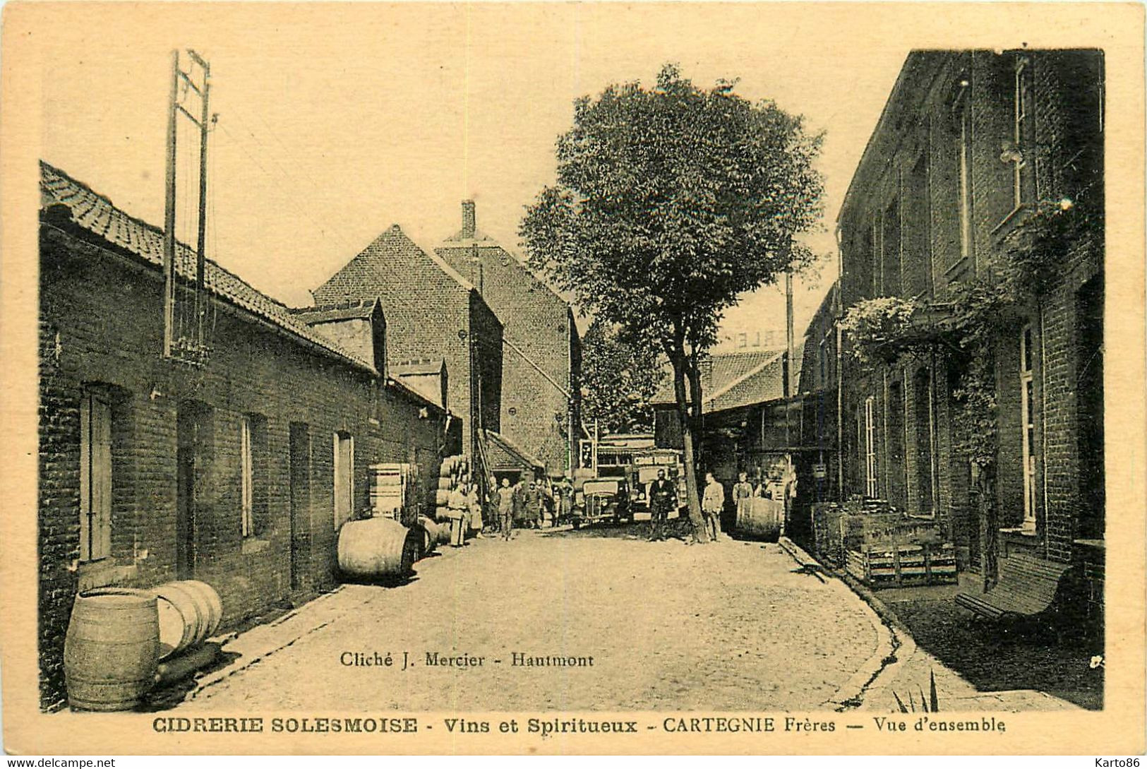 Solesmes * Cidrerie Solesmoise , Vins Et Spiritueux , CARTEGNIE Frères * Vue D'ensemble De L'usine - Solesmes