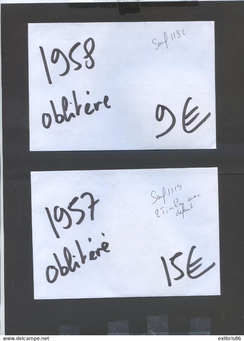 040122//1957+1958+1960+1961 En Oblitérés Quelques Manquant ( Voir Les Scans) - Sonstige & Ohne Zuordnung