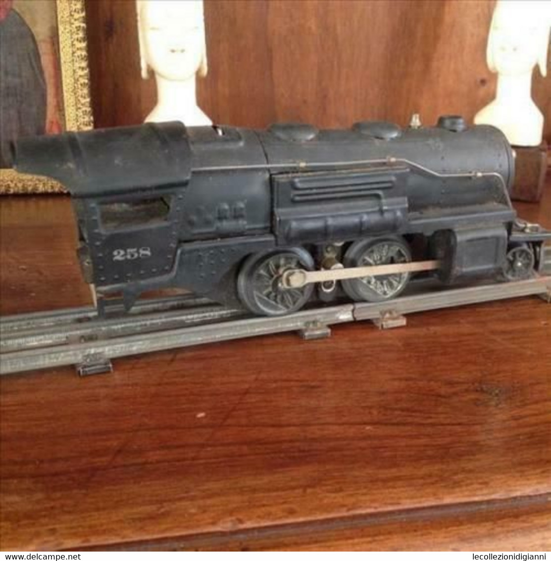 Locomotiva Lionel 027 258 In Metallo Scala 0 Anni '40 Periodo WW2 O Pre War Vintage - Loks