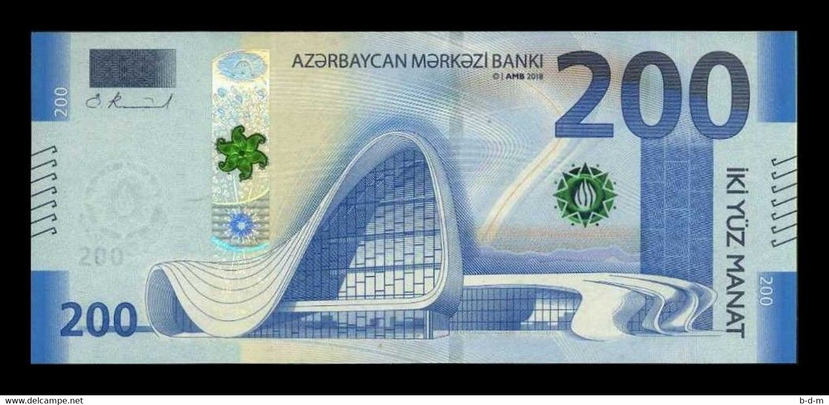 Azerbaiyan Azerbaijan 200 Manat 2018 Pick 37 SC UNC - Azerbaïjan