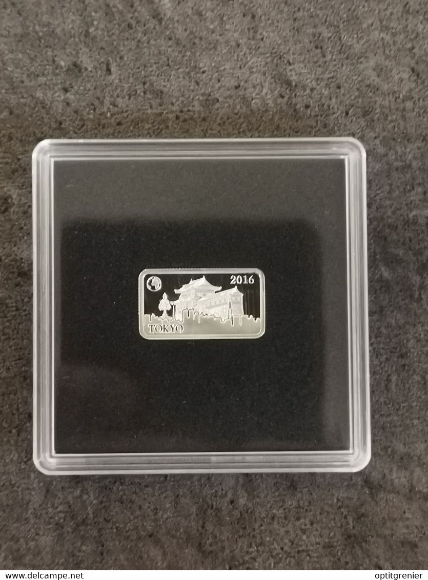 1/2 DOLLAR LINGOT ARGENT 2,5 G / ILE SALOMON / TOKYO LE PALAIS IMPERIAL / AVEC CERTIFICAT / SILVER - Islas Salomón