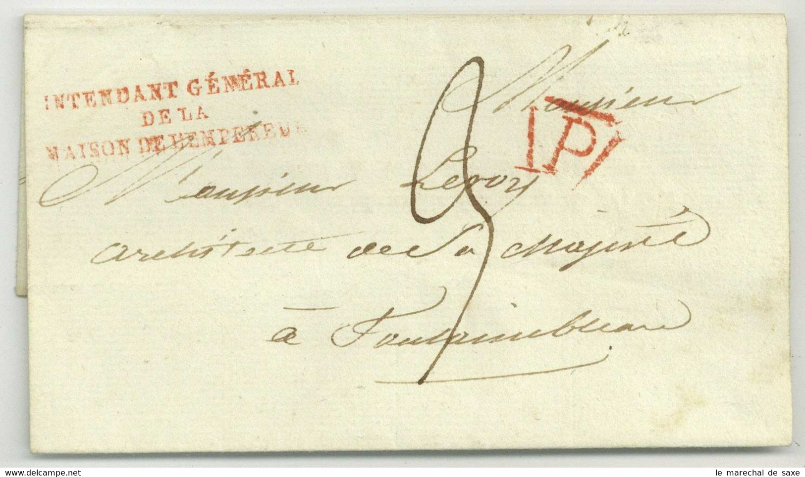 CAMPAGNE EN AUTRICHE 1809 – Comte DARU (1767-1829) WIEN Vienne Fontainebleau FRANCHISE Napoleon - Army Postmarks (before 1900)