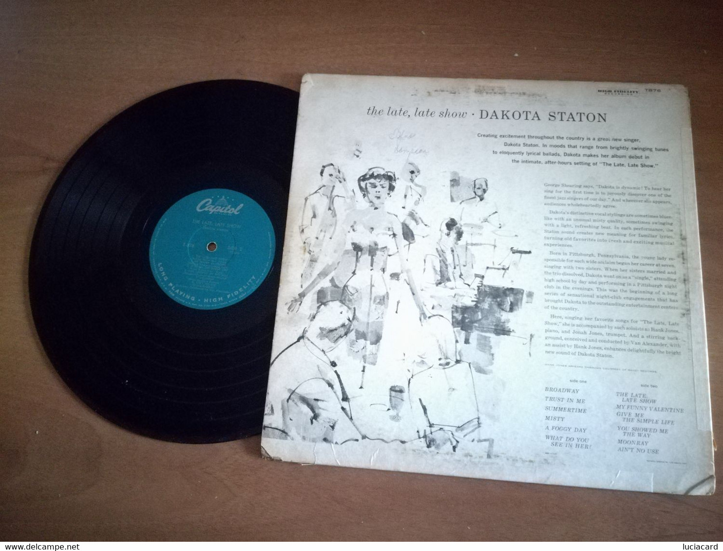 Jazz - LP DAKOTA STATON THE LATE, LATE SHOW 33 GIRI VINILE VINYL