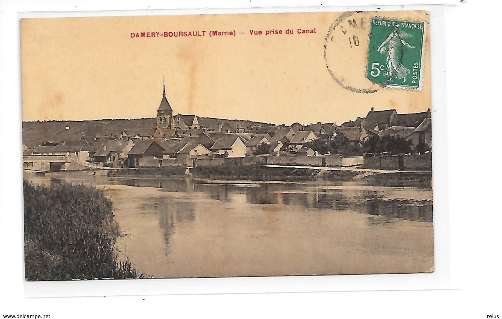 DEP. 51 DAMERY-BOURSAULT VUE PRISE DU CANAL - Sonstige & Ohne Zuordnung