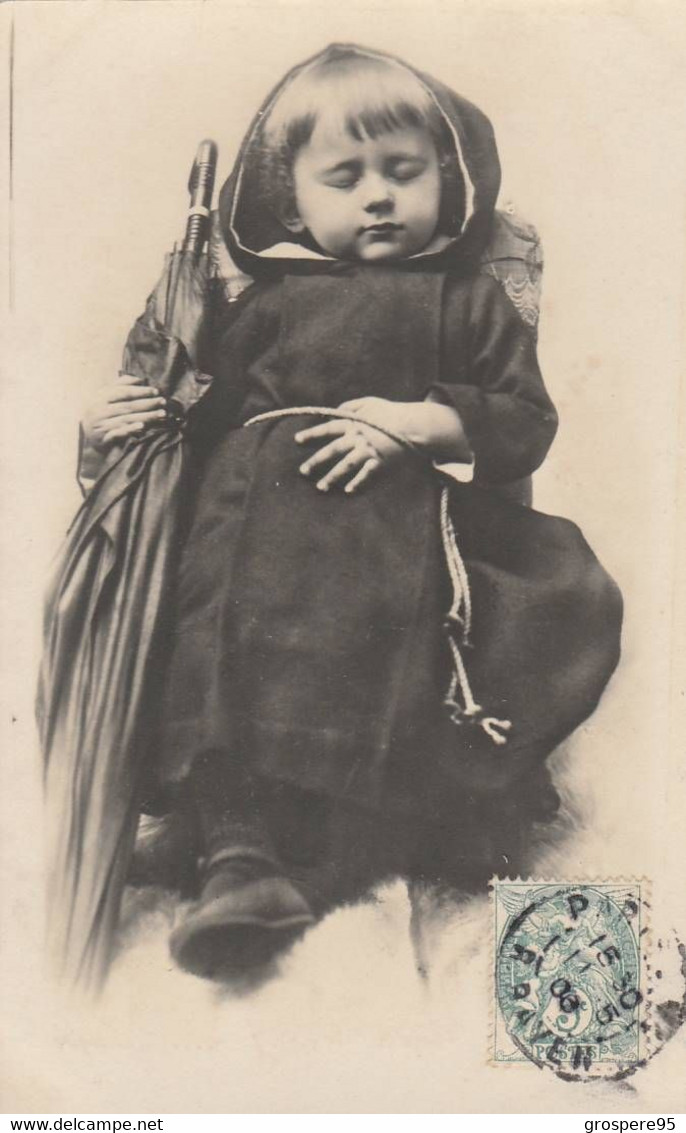 ENFANT HABILLE EN MOINE CAPUCIN 5 CARTES PRECURSEURS 1906 - Retratos