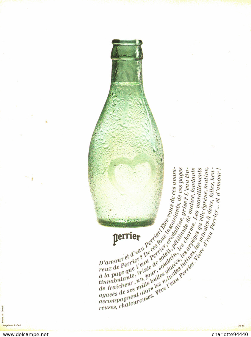 PUB  " PERRIER  "    1970  ( 44 ) - Perrier