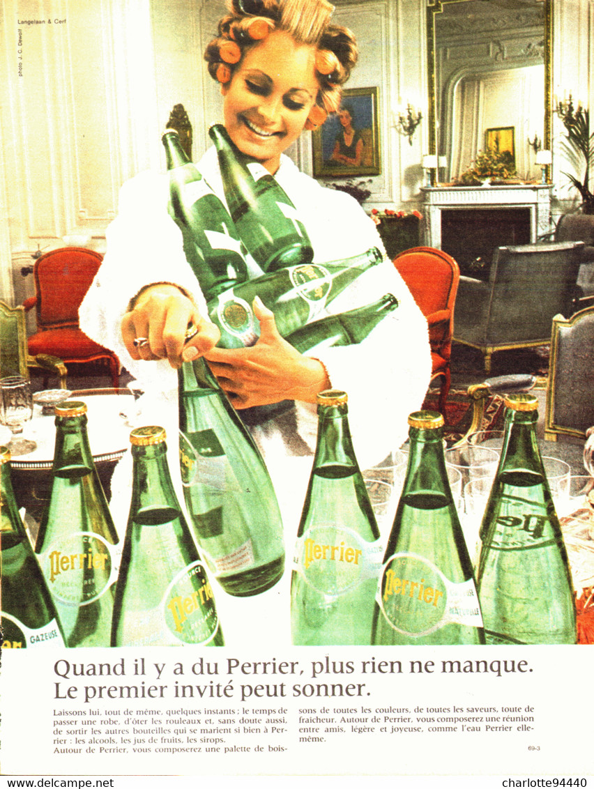 PUB  " PERRIER  "    1969  ( 46 ) - Perrier