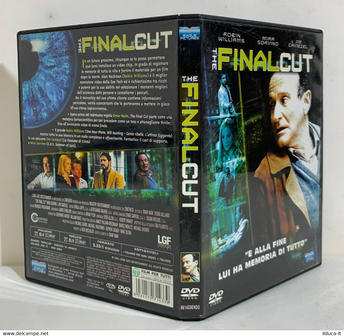 I102374 DVD - The Final Cut - Robin Williams Mira Sorvino - Regia Omar Naim - Sci-Fi, Fantasy