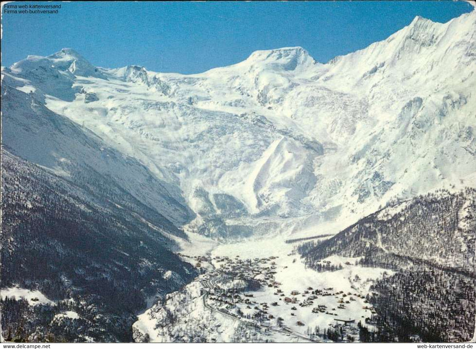 1059687 Blick Von Der Triftalp Auf Saas-Fee, Allalinhorn, Alphubel Und Täschhorn - Saas Im Prättigau