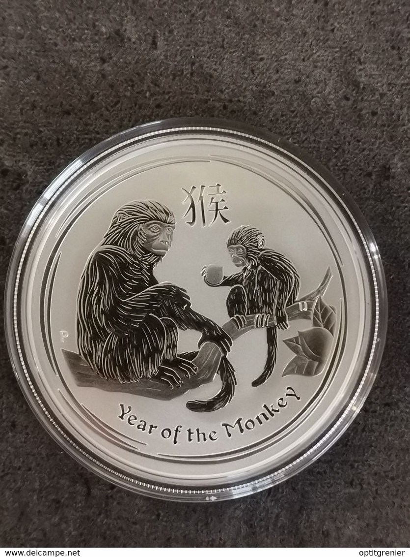 1 DOLLAR ARGENT ANNEE DU SINGE 2016 / 1 OZ 999 SILVER / CERTIFICAT / AUSTRALIE / AUSTRALIA - Collezioni