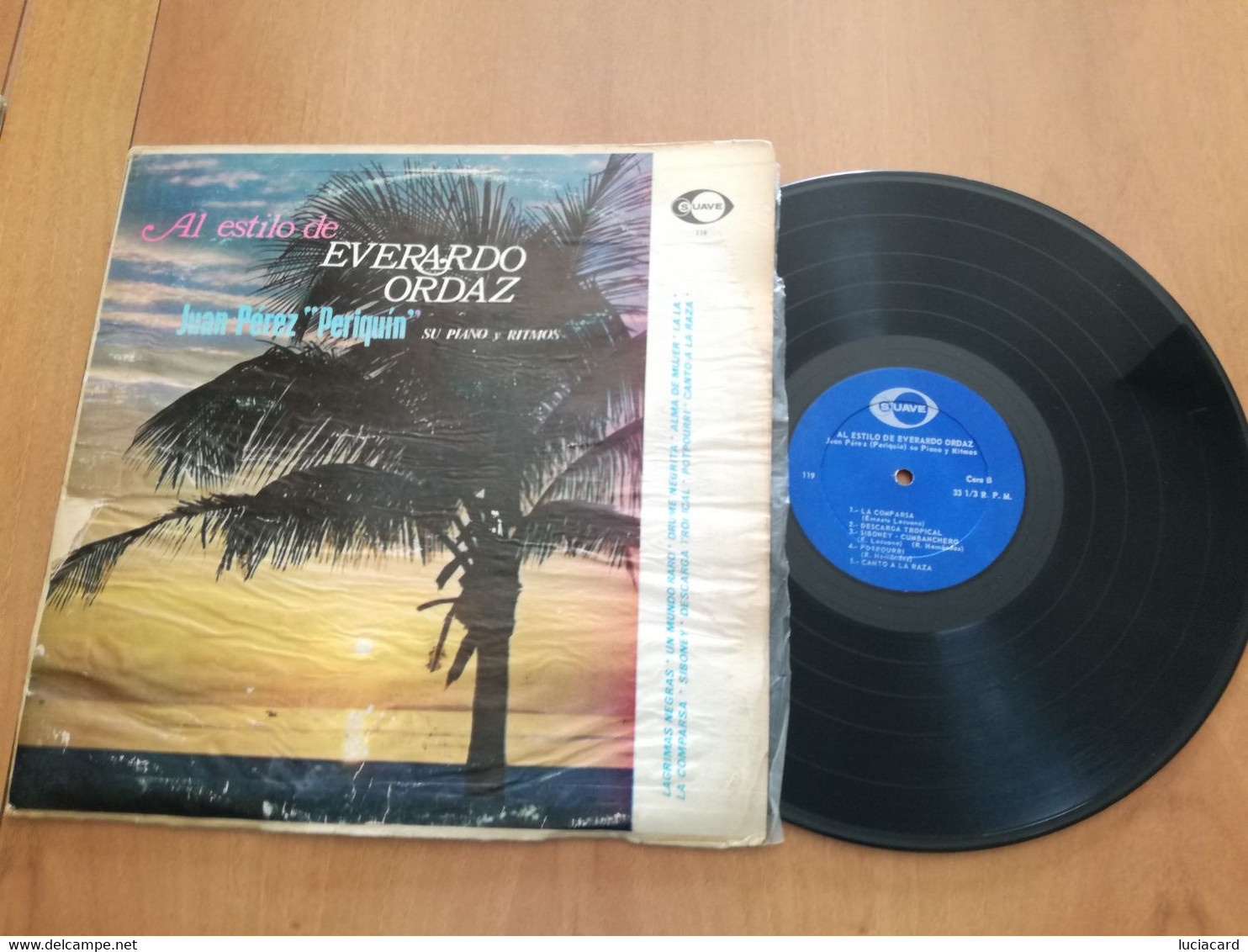 AL ESTILO DE EVERARDO ORDAZ -JUAN PEREZ PERIQUIN LP 33 GIRI VINILE VINYL RARE - Other - Spanish Music