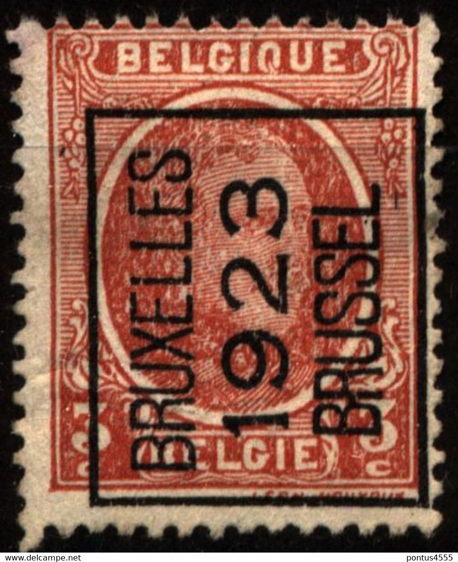 Belgium 1922 Mi 171V King Albert I PRE078 [precancel] - Tipo 1922-26 (Alberto I)