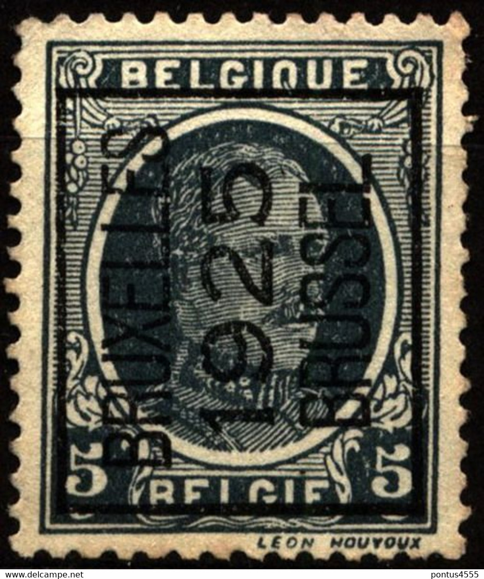 Belgium 1922 Mi 172V King Albert I  PRE122 [precancel] - Typografisch 1922-26 (Albert I)