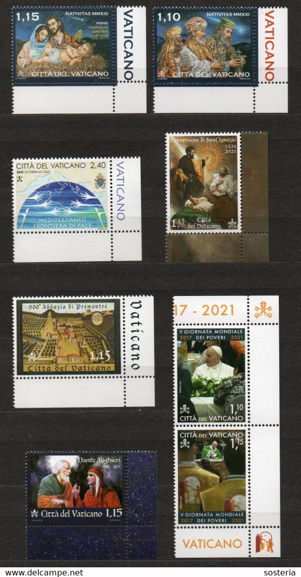 2021 - VATICANO - SAI - ANNATA COMPLETA ** - Unused Stamps