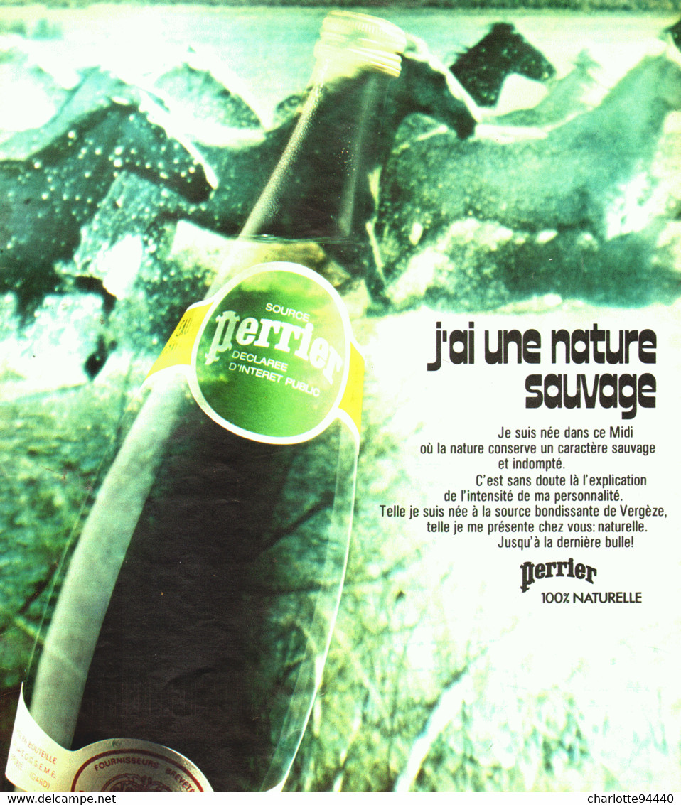 PUB  " PERRIER  "    1975  ( 50 ) - Perrier