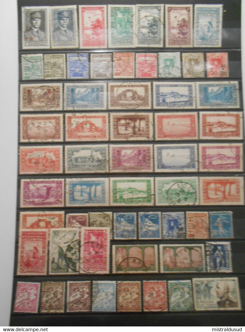 Algerie Lot , 58 Timbres Obliteres - Colecciones & Series