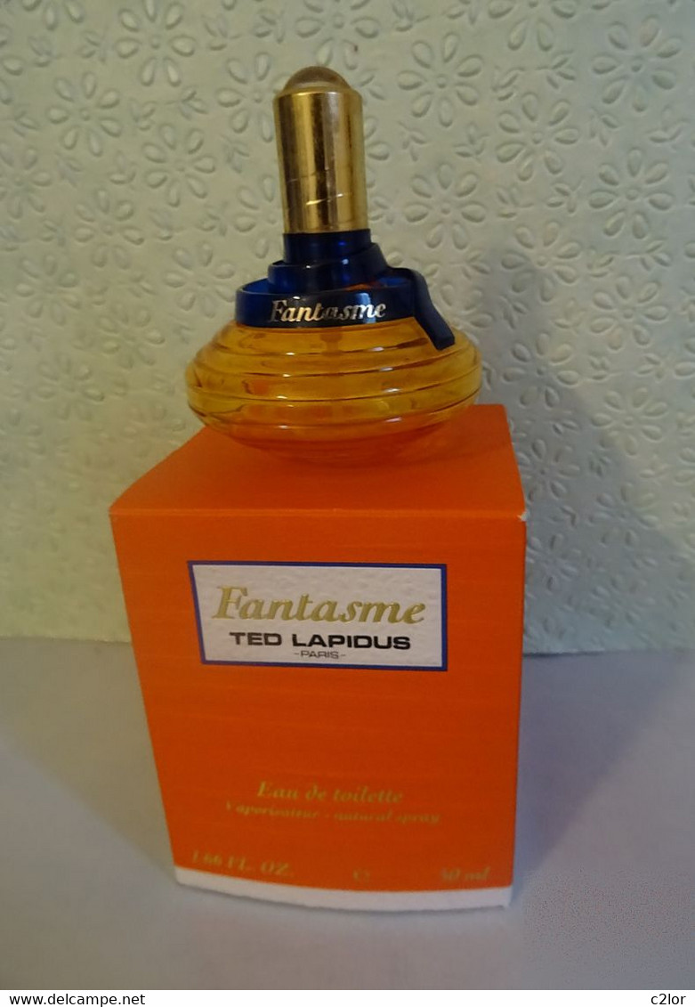 Flacon Spray  " FANTASME" De TED LAPIDUS  Eau De Toilette 50 Ml Avec Sa Boite VIDE:EMPTY - Flakons (leer)