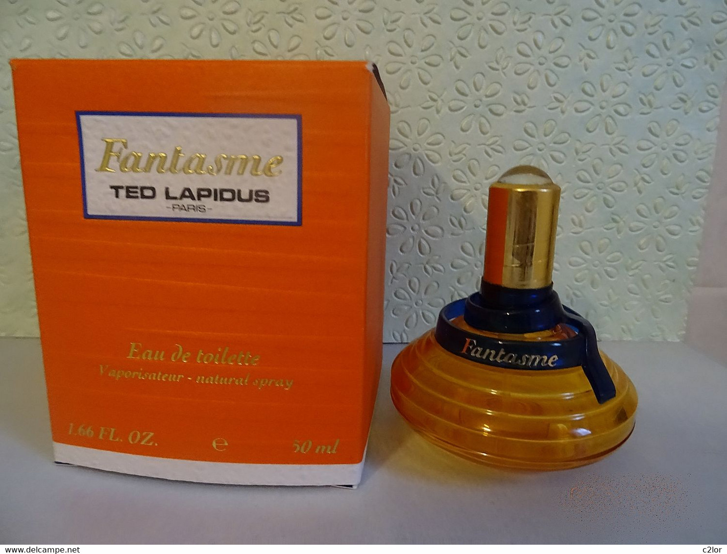 Flacon Spray  " FANTASME" De TED LAPIDUS  Eau De Toilette 50 Ml Avec Sa Boite VIDE:EMPTY - Bottles (empty)