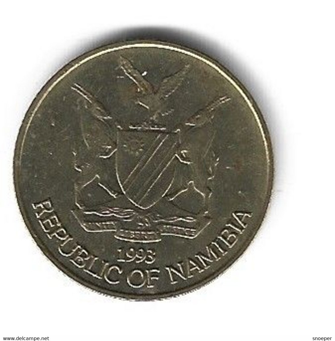 *namibia 1 Dollar 1993  Km 4  Xf+ - Namibië