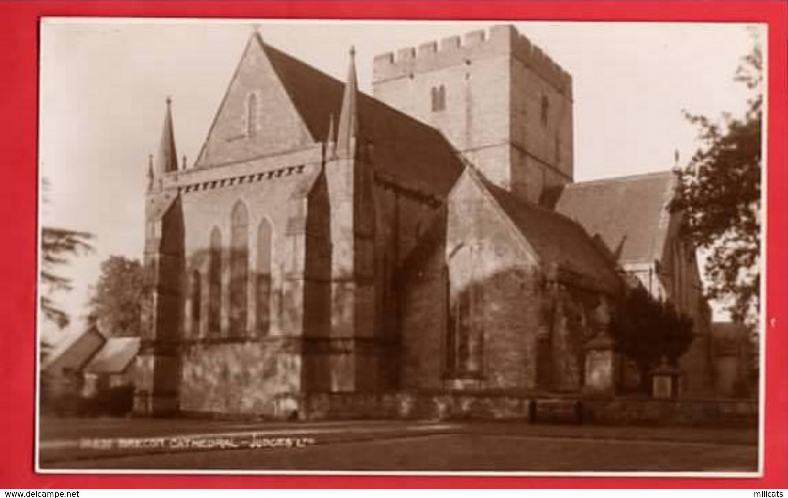 UK WALES  BECONSHIRE  BRECON  CATHEDRAL   JUDGES RP - Breconshire