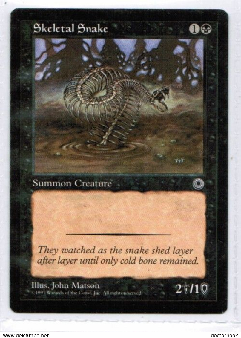 MAGIC The GATHERING  "Skeletal Snake"---PORTAL (MTG--134-4) - Sonstige & Ohne Zuordnung