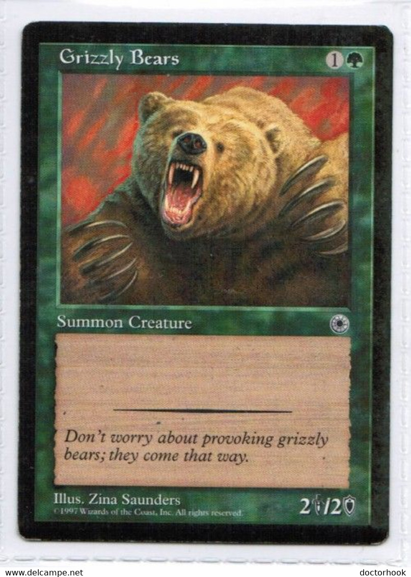 MAGIC The GATHERING  "Grizzly Bears"---PORTAL (MTG--134-6) - Andere & Zonder Classificatie