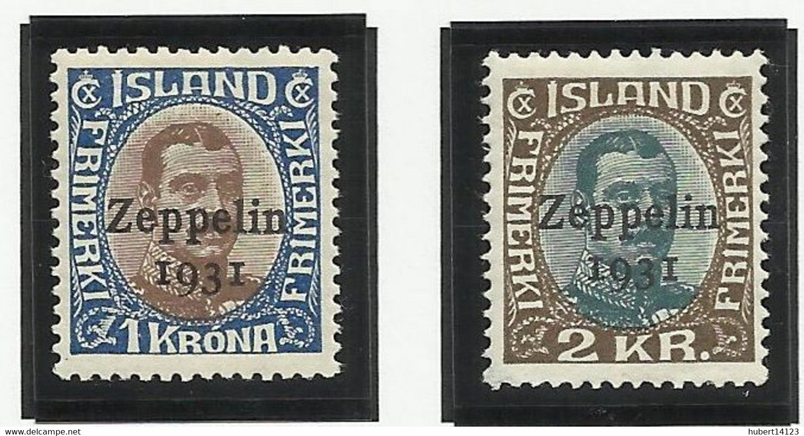 ISLANDE PA N° 10 Et 11 MH Neuf Avec Charnière Poste Aérienne - Luftpost