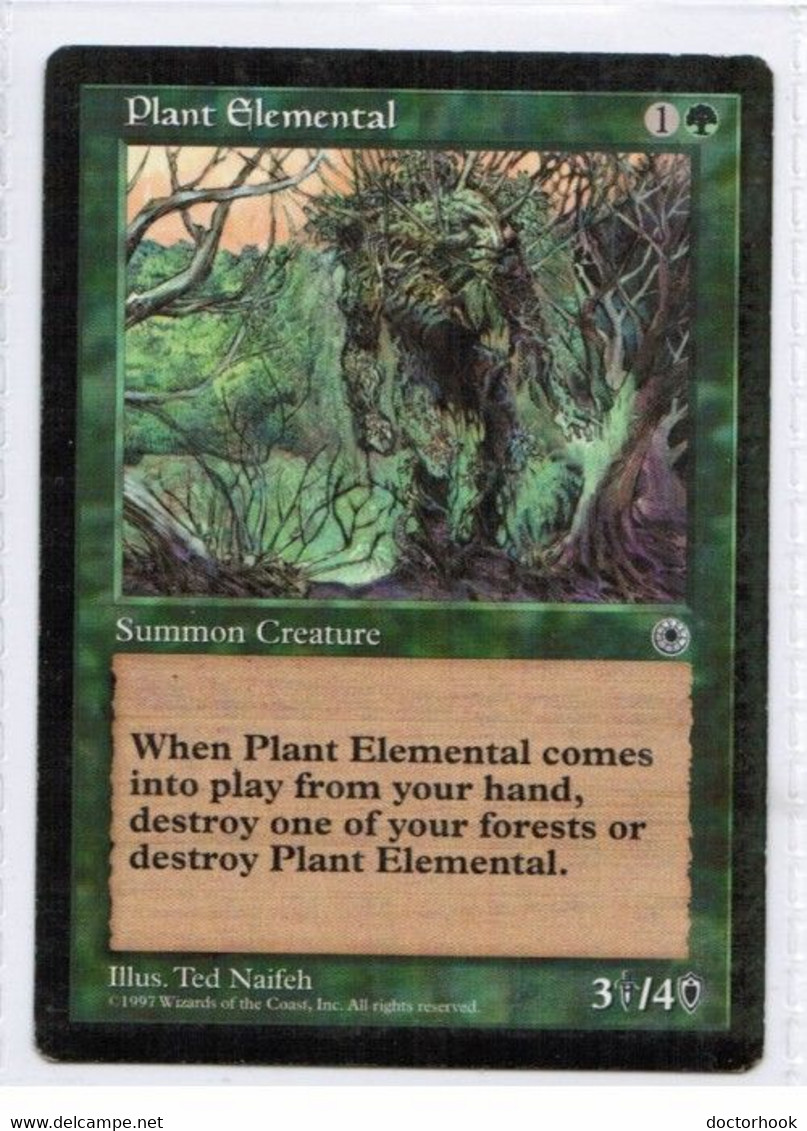 MAGIC The GATHERING  "Plant Elemental"---PORTAL (MTG--134-9) - Other & Unclassified