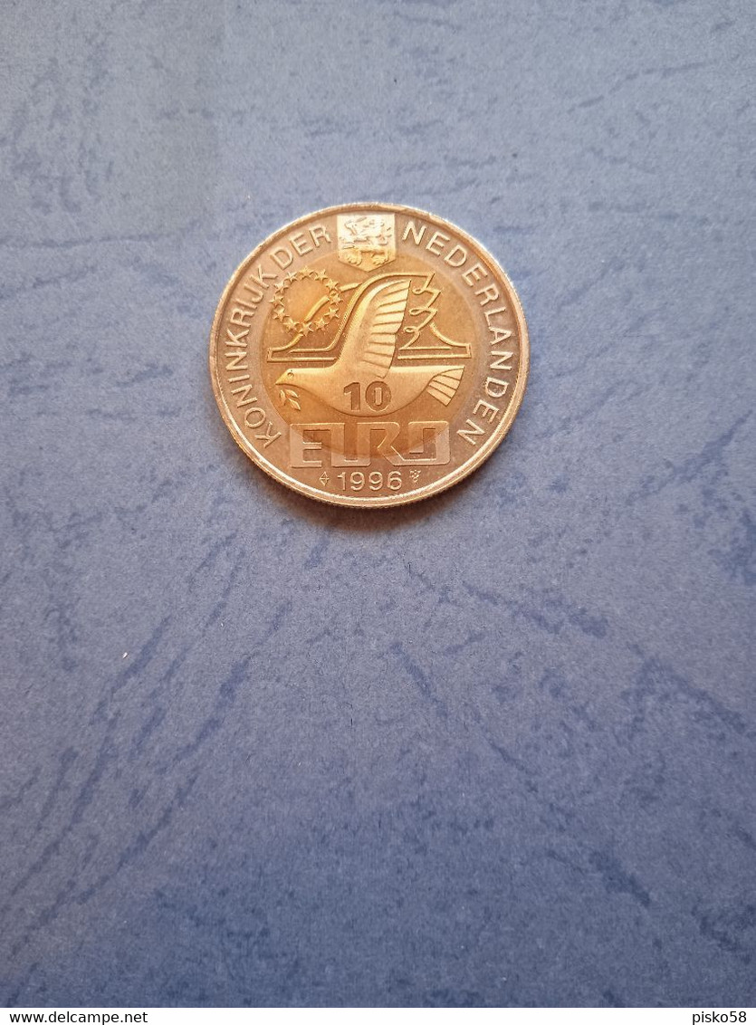 Paesi Bassi-10 Euro 1996-constantin Huygens-moneta Commemorativa - Abarten Und Kuriositäten