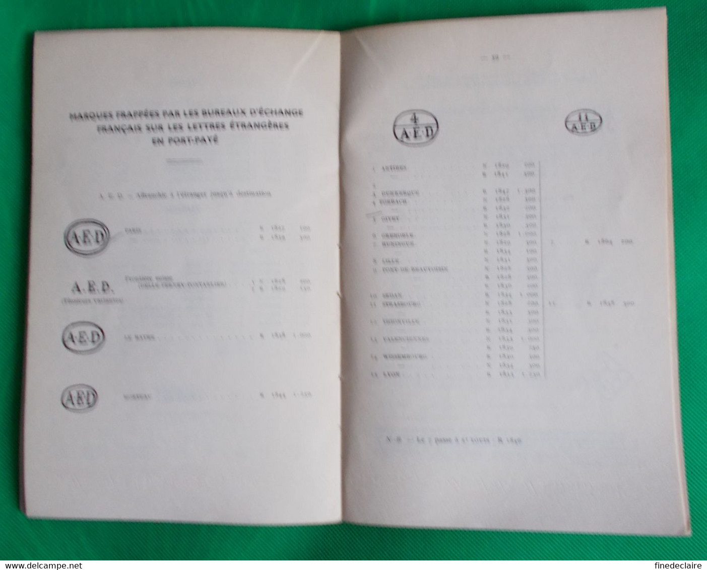 Catalogue Cachets à Date D'entrée France, Algérie, Levant, Gilbert Noël - 1957 - Altri & Non Classificati