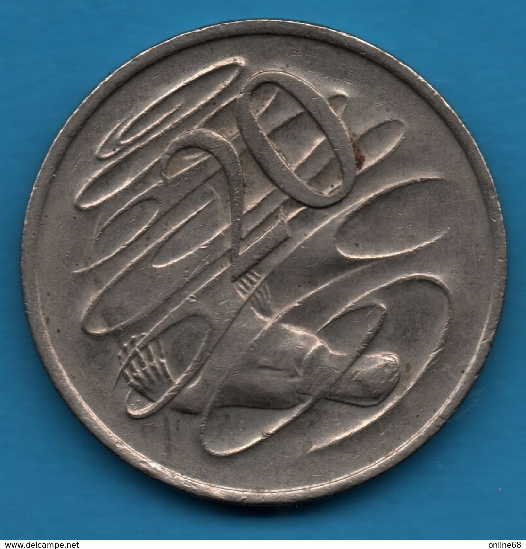AUSTRALIA 20 CENTS 1976 KM# 66  Ornithorhynchus - 20 Cents