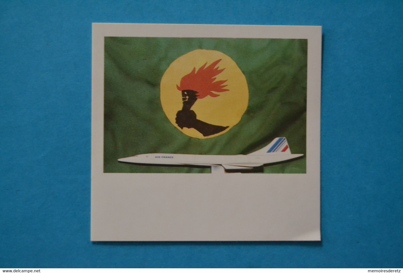 Avion CONCORDE - Autocollant Sticker - AIR FRANCE Zaïre Congo - Aufkleber